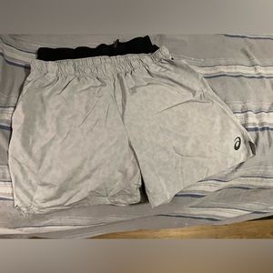 Patterned Acis Running Shorts
